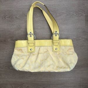 Coach Yellow Shoulder Bag